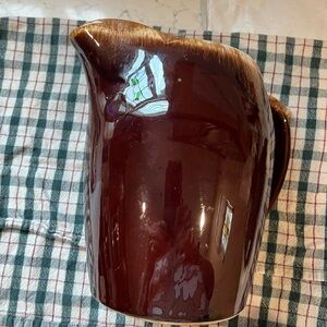 Elegant Brown Ceramic Pitcher